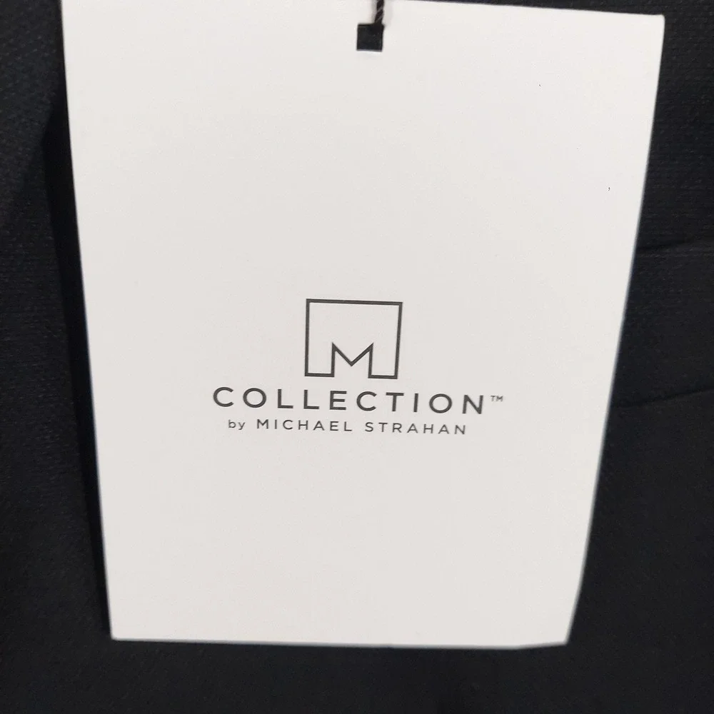 Collection By Michael Strahan Blazer Sport Coat Mens 48L Black Wool Stretch